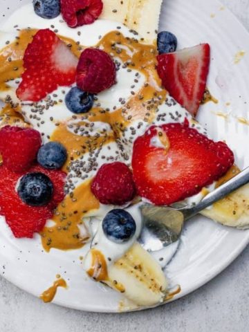 Greek Yogurt Banana Split recipe