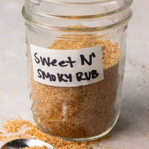 A close-up of a mason jar labeled
